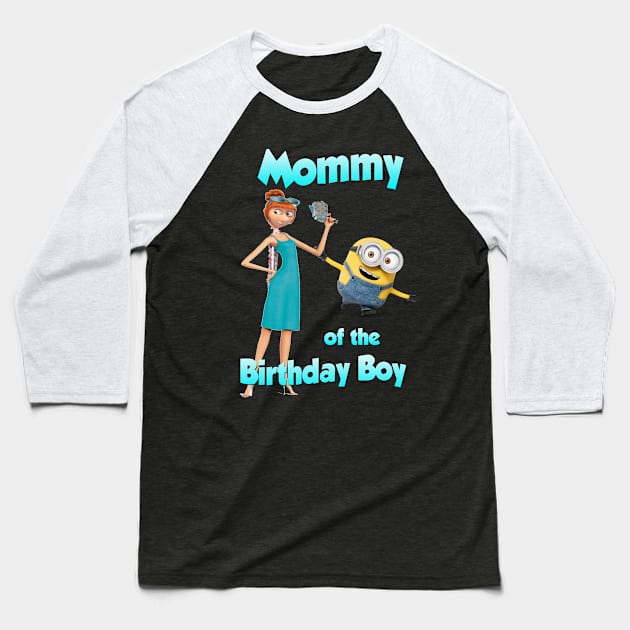 Mommy of The Birthday Boy Baseball T-Shirt by FirmanPrintables